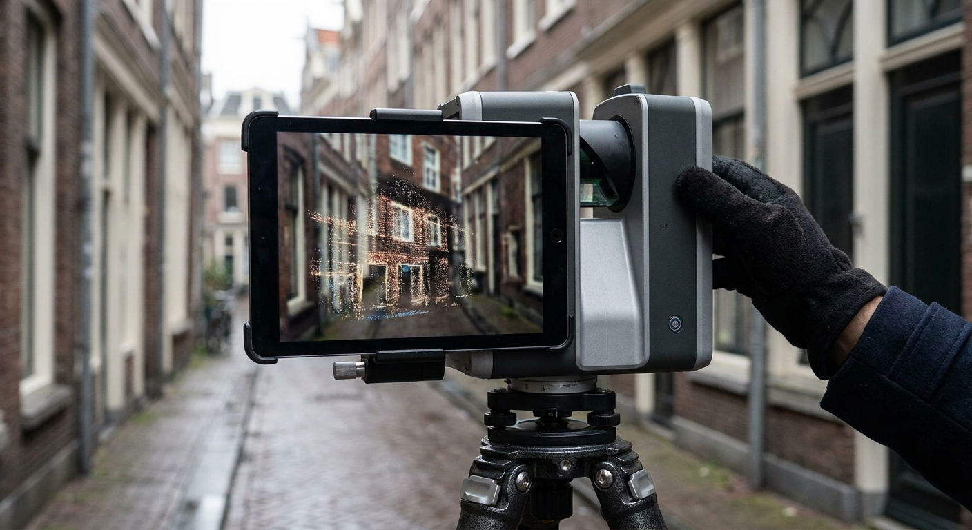 Point cloud ad Amsterdam: rilievi 3D precisi per l’edilizia